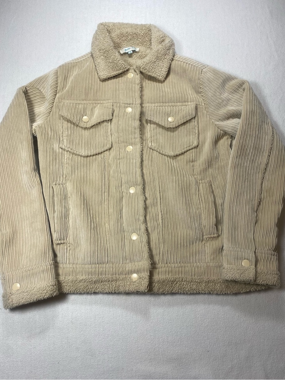 Grace & Lace Corduroy Sherpa Jacket